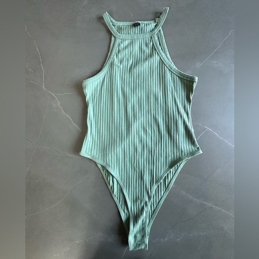 SHEIN bodysuit, mint green M